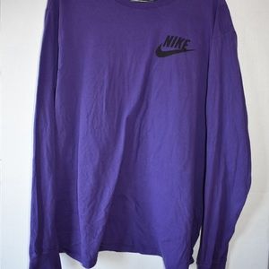Purple long sleeve shirt